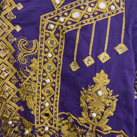 Pakistani/Indian designer 3 piece dress. Asim Jofa- medium- - Picture 4 of 6